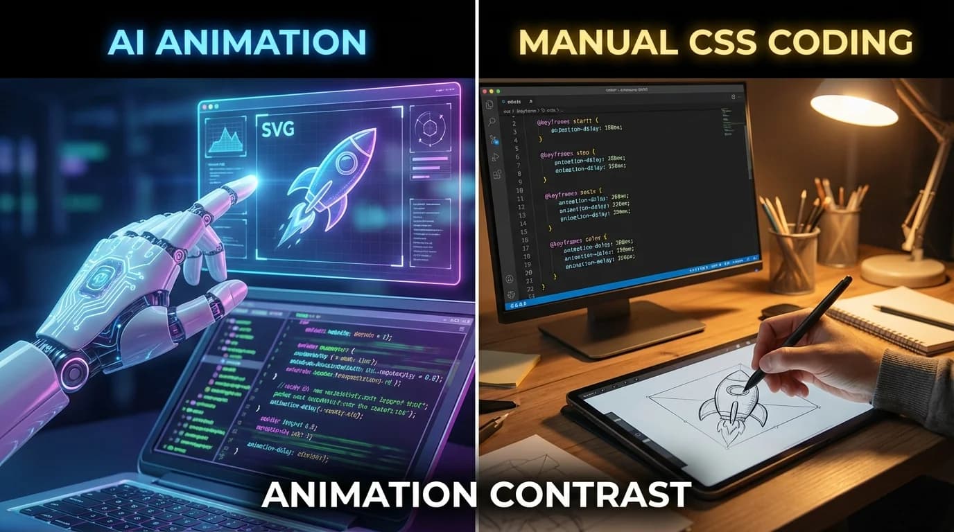 AI SVG Animation vs Manual CSS: Which Should You Choose?