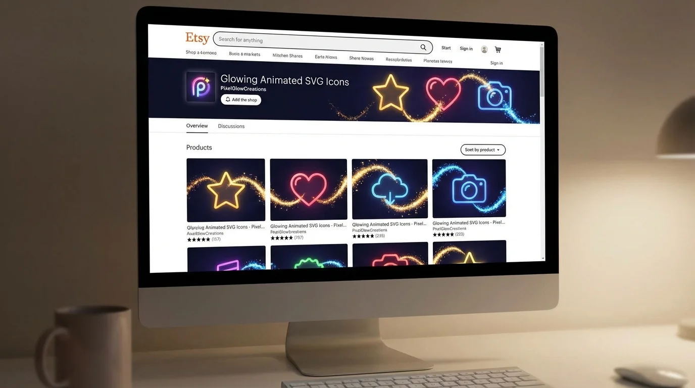 Animated SVGs for Etsy: How AI Animation Boosts Your Listings