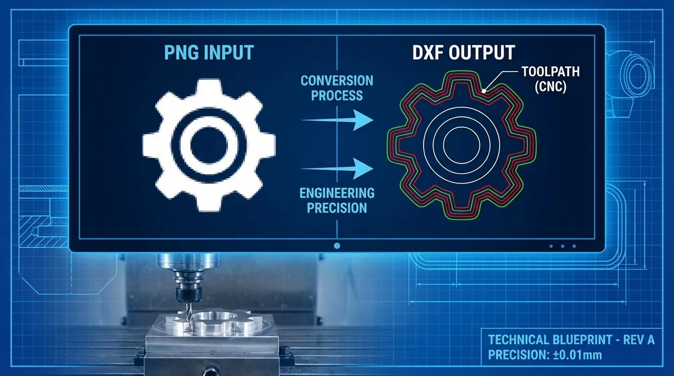 How to Convert PNG to DXF for CNC Machines — Step-by-Step Guide