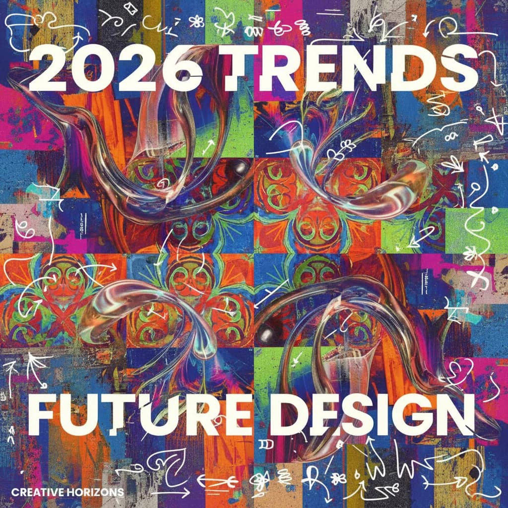 8 tendances du design graphique qui façonnent l'art vectoriel en 2026
