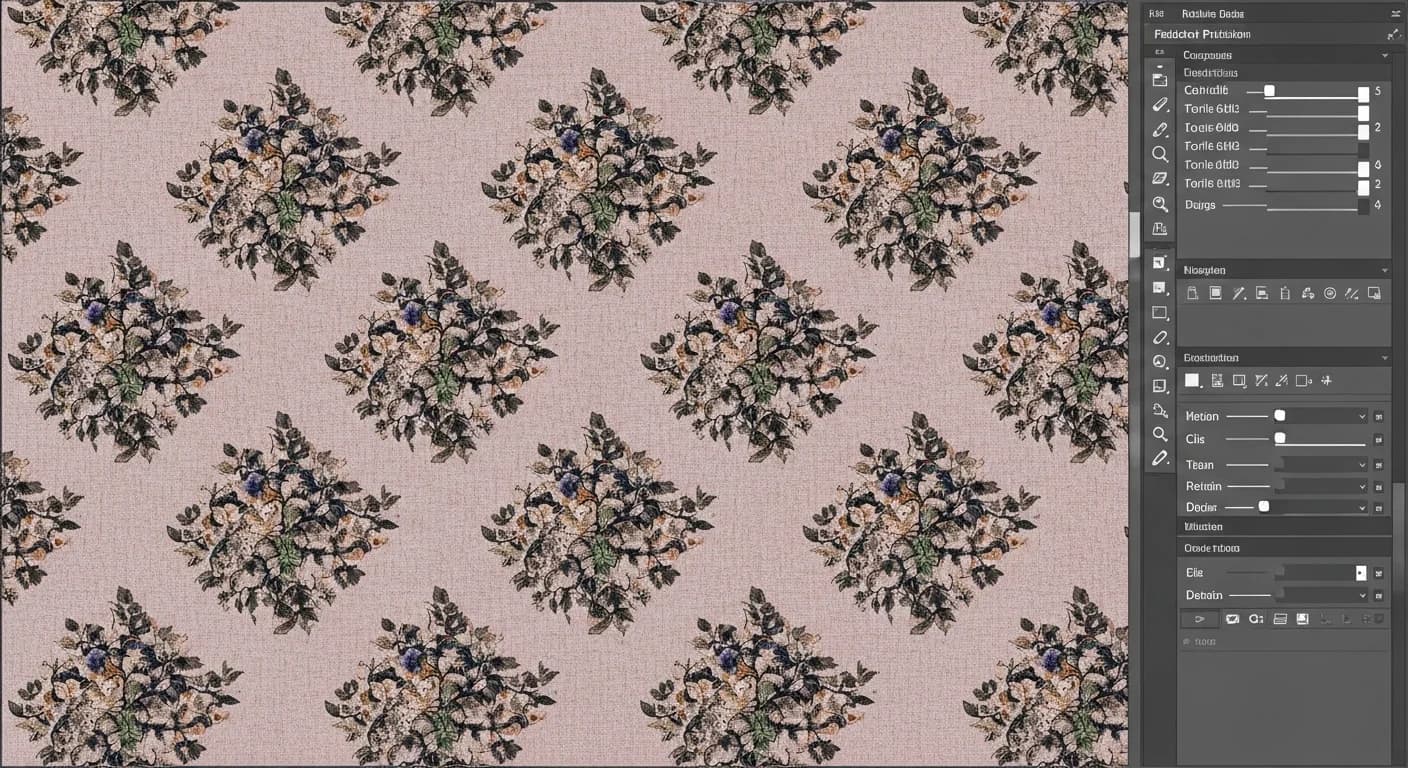 Stoffmuster vektorisieren für Textildesign und Mode