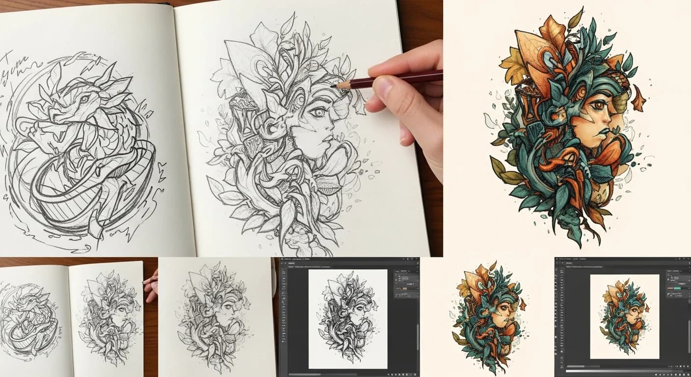 How to Convert a Hand-Drawn Logo to a Professional Vector File
