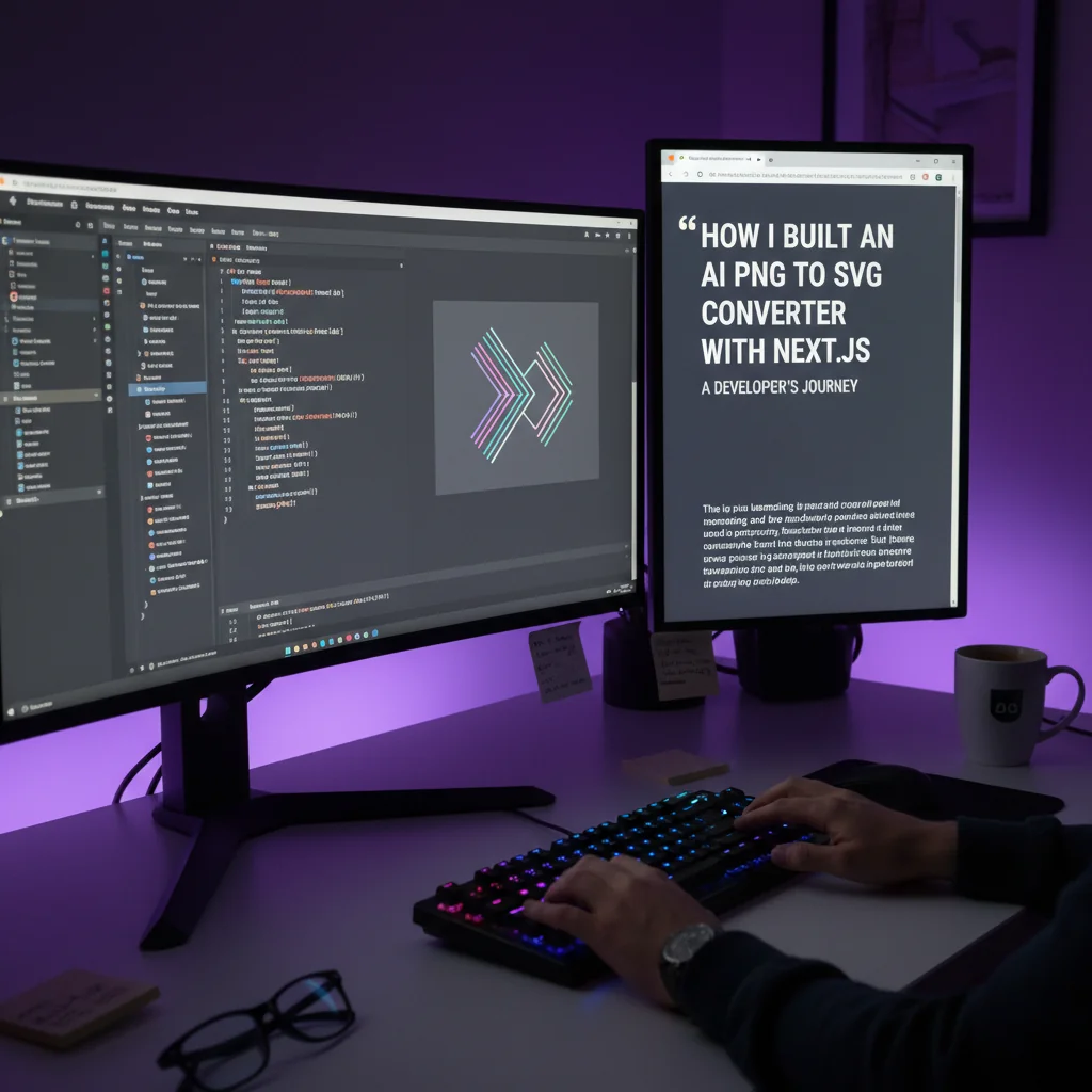 How I Built an AI-Powered PNG to SVG Converter with Next.js 14