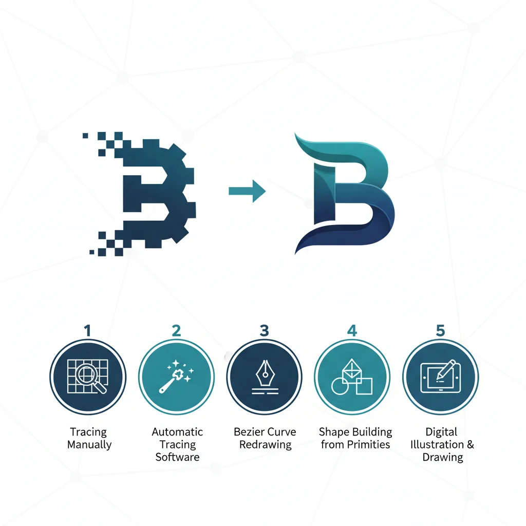 5 Ways to Convert a Logo to Vector: AI vs Illustrator vs Fiverr vs Manual (2026)