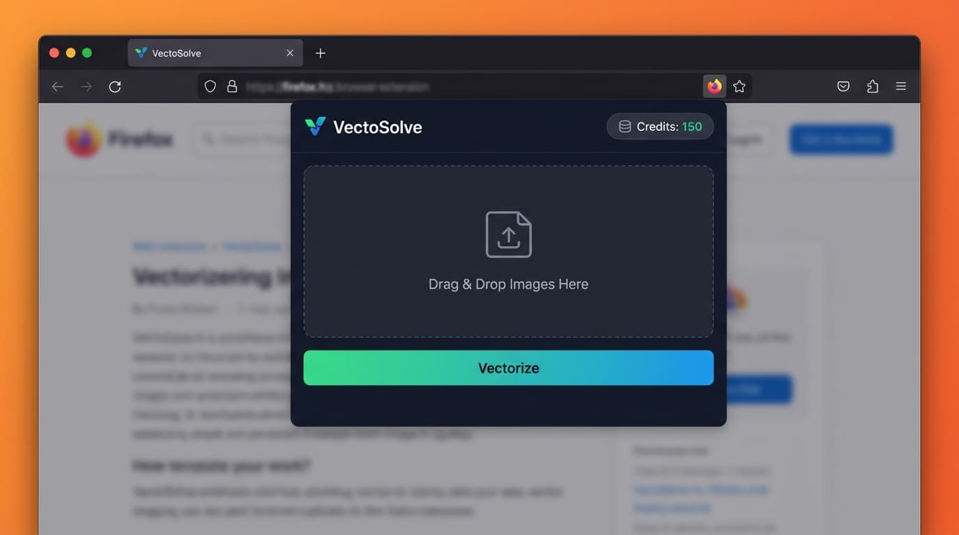 VectoSolve Firefox Extension — Convert Any Image to SVG in One Click