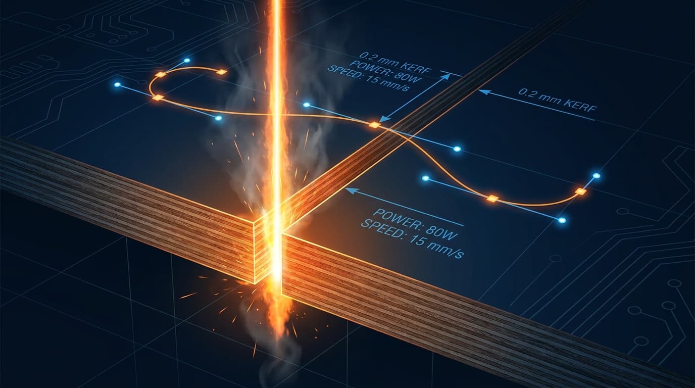 Laser Cutting File Optimization: Paths, Layers, Kerf Compensation