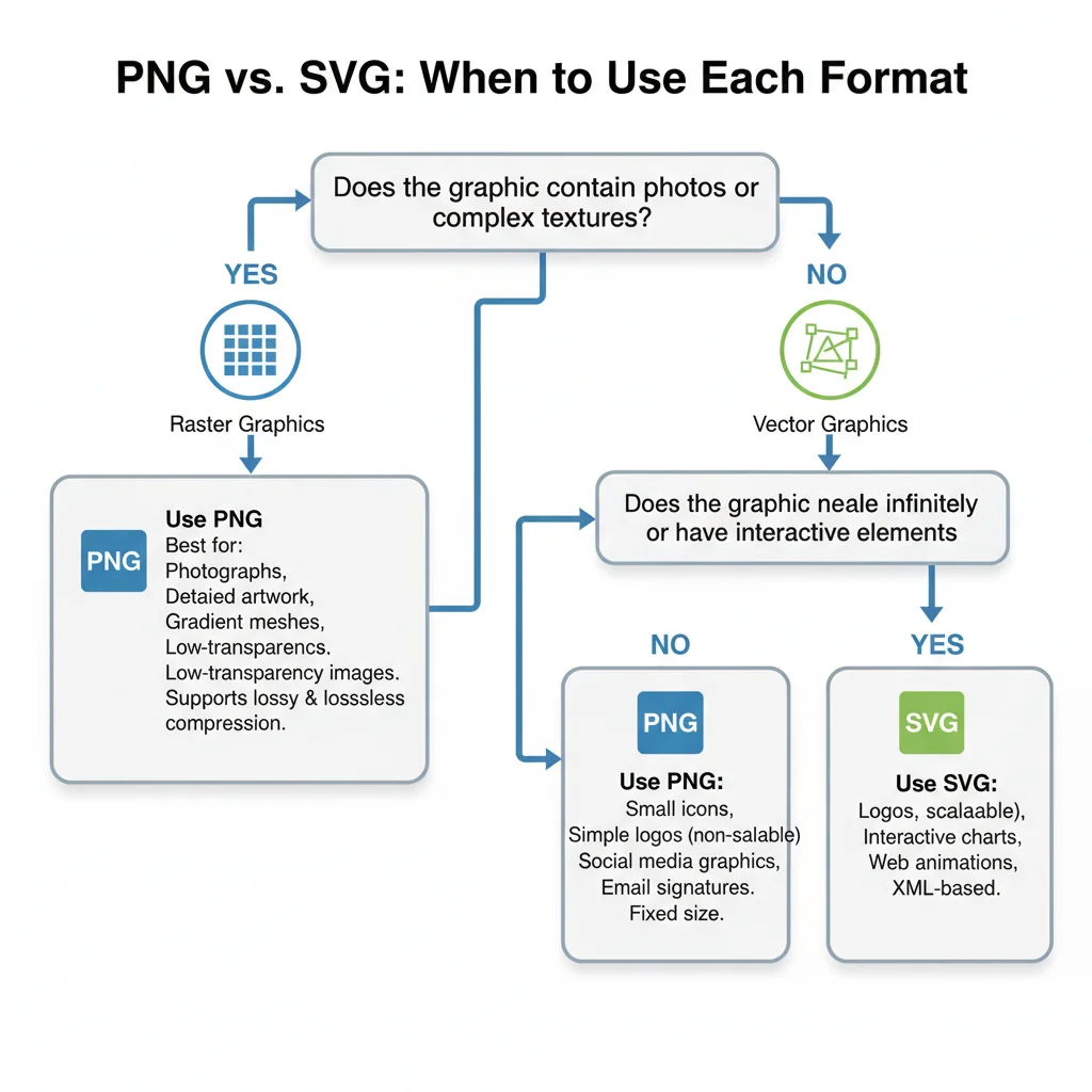 PNG or SVG? A Decision Flowchart for Designers, Developers & Marketers