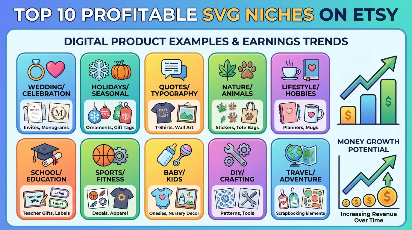 10 Most Profitable SVG Niches on Etsy in 2026