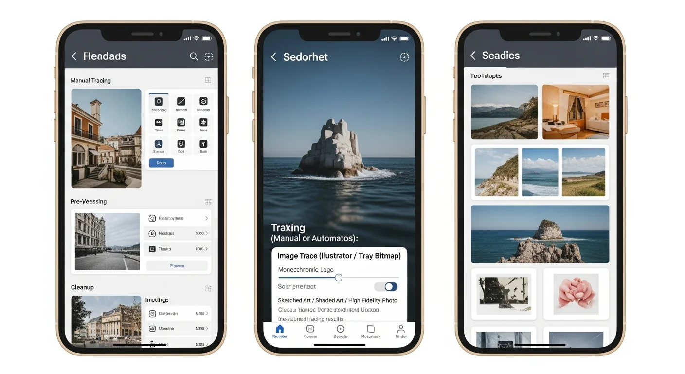 Convertire screenshot in vettoriali: mockup UI e redesign di app