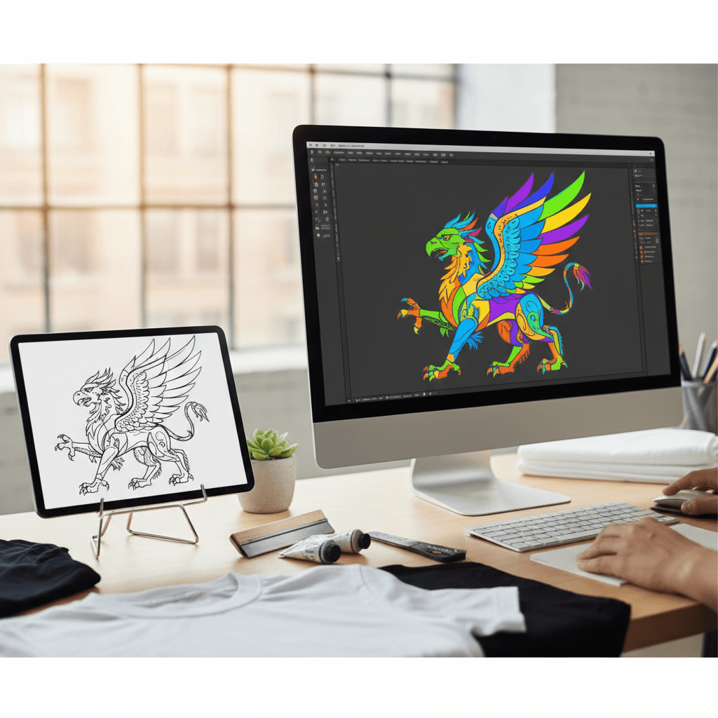 T-Shirt Design Vectorization: From Concept to Print-Ready