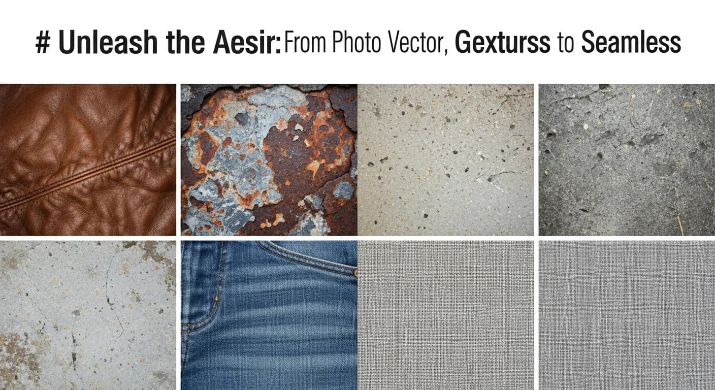 Comment créer des textures vectorielles à partir de photos : grunge, tissu et plus