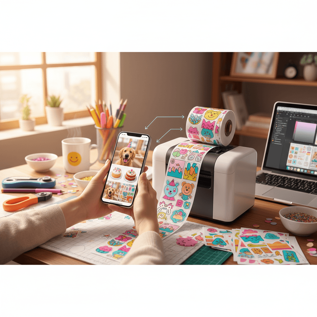 How to Create Custom Stickers from Any Photo (Cricut & Print)