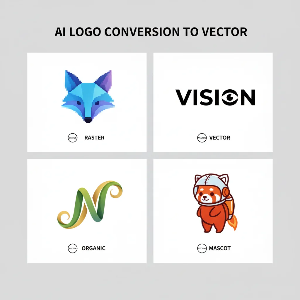 AI-generated logos converted to production-ready vectors
