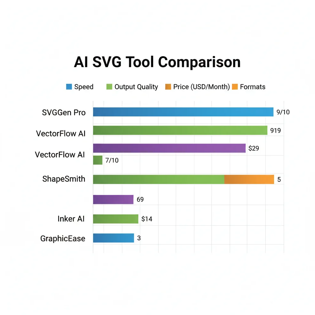 AI SVG generator feature comparison at a glance