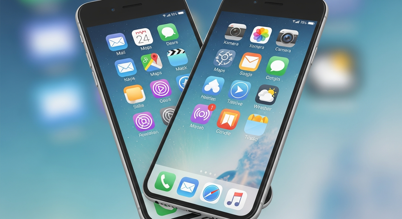 Mobile device icons and interface elements converted to clean SVG vector graphics