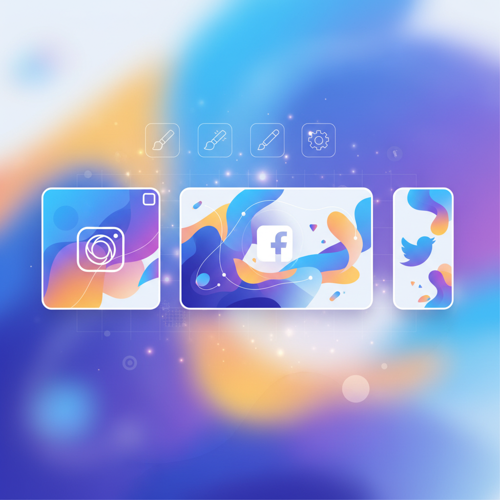 Complete guide to social media graphics with vector design