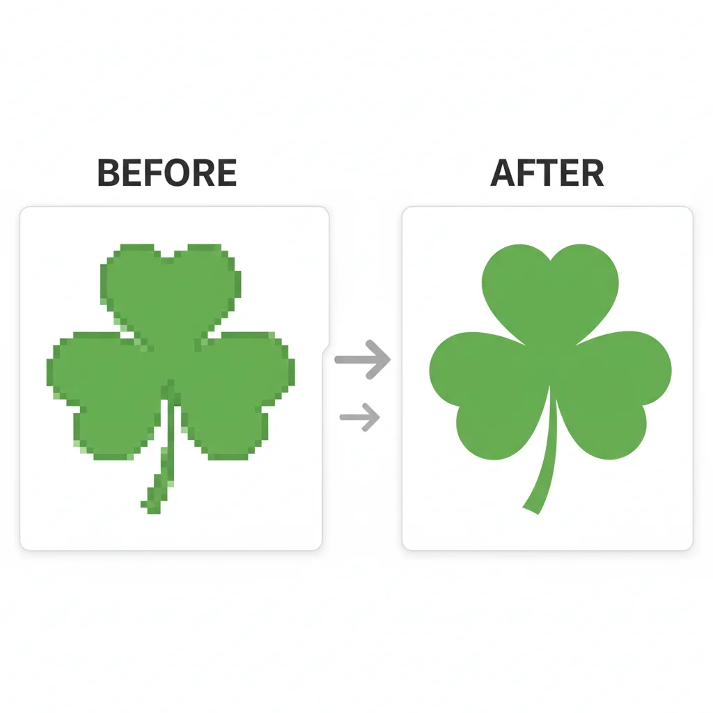 Before vs after: PNG to SVG conversion for clean cutting